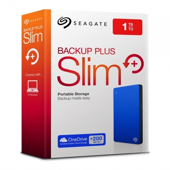 Seagate Backup Plus Slim externe 1TB Festplatte (PlayStation 4, Xbox One, PC)