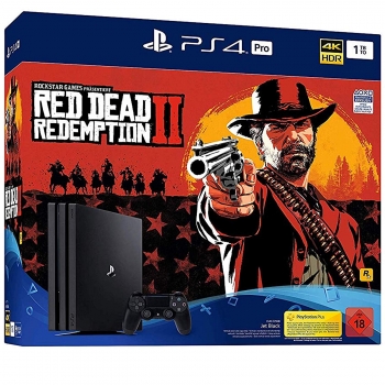 Sony PlayStation 4 Pro Konsole (1TB) inklusive Red Dead Redemption 2