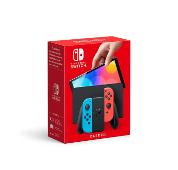 Nintendo Switch OLED-Modell Neonrot/blau