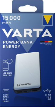 Varta Powerbank + Ladekabel 15000 mAh