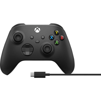 Microsoft Xbox One Controller Black + Ladekabel (Xbox One, PC)