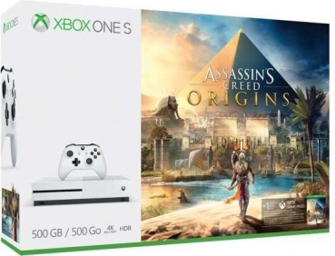 Microsoft Xbox One S Konsole (500GB) inklusive Assassin’s Creed Origins
