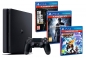Preview: Sony PlayStation 4 Konsole Slim Jet Black (500GB) inklusive 1 Controller + 3 Spiele (The Last of Us, Ratchet & Clank & Uncharted 4)