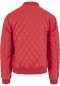 Preview: Urban Classics Diamond Quilt Leather Imitation Jacke Red