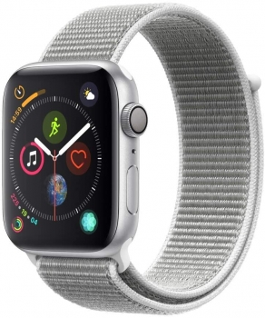 Apple Watch 4 GPS 4G 44mm Silber Alu Seashell Sport Loop