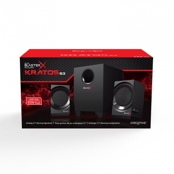 Preview: Creative Sound BlasterX Kratos S3 2.1 Gaming Lautsprecher Preview: Creative Sound BlasterX Kratos S3 2.1 Gaming Lautsprecher