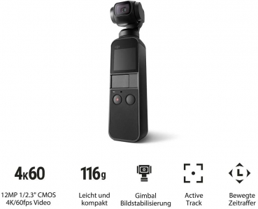 DJI Osmo Pocket Actioncam 3-Achsen Gimbal Stabilisator