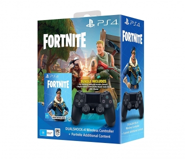 Sony Dualshock 4 Black inklusive Fortnite Digital Inhalte (PlayStation 4)