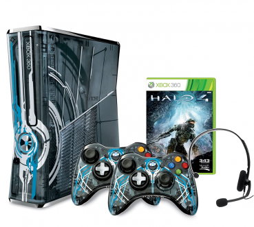 Microsoft Xbox 360 Konsole (320GB) Limited Edition inklusive Halo 4 + 2 Controller