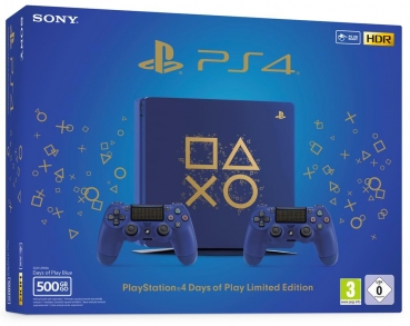 Sony PlayStation 4 Konsole Limited Edition (500GB) inklusive 2 Controller