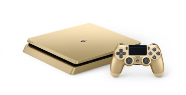 Preview: Sony PlayStation 4 Konsole Slim Gold Limited Edition (500GB) inklusive 2 Controller Preview: Sony PlayStation 4 Konsole Slim Gold Limited Edition (500GB) inklusive 2 Controller