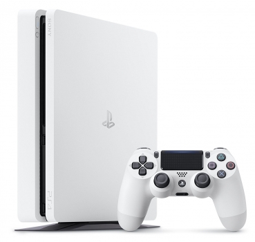 Preview: Sony PlayStation 4 Konsole Slim Glacier White (500GB) inklusive 2 Controller Preview: Sony PlayStation 4 Konsole Slim Glacier White (500GB) inklusive 2 Controller