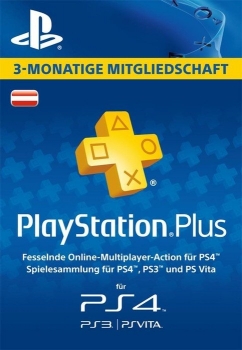 PlayStation Plus Mitgliedschaft 3 Monate (Österreichisches Account)