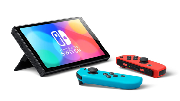 Nintendo Switch OLED-Modell Neonrot/blau