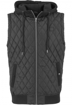 Urban Classics Diamond Quitted Hooded Weste