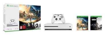 Preview: Microsoft Xbox One S Konsole (1TB) inklusive Assassin’s Creed Origins & Tom Clancy's Rainbow Six Siege Preview: Microsoft Xbox One S Konsole (1TB) inklusive Assassin’s Creed Origins & Tom Clancy's Rainbow Six Siege