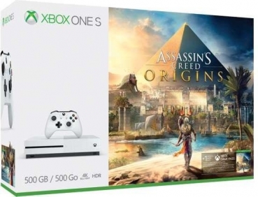 Microsoft Xbox One S Konsole (500GB) inklusive Assassin’s Creed Origins