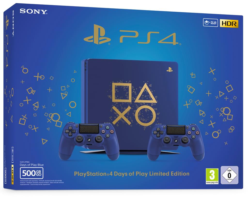 Sony PlayStation 4 Konsole Limited Edition (500GB) inklusive 2
