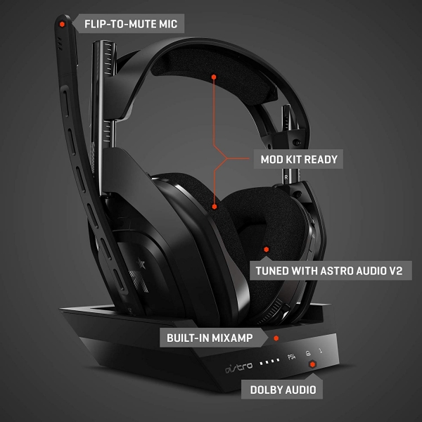 Astro A50 Wireless Headset + Basisstation 4. Generation (PlayStation 4, PC, Mac)