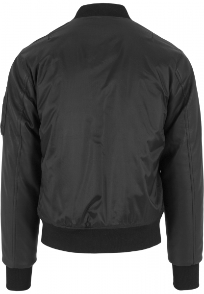 Urban Classics Bomberjacke mit Imitat Lederärmeln