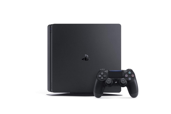 Sony PlayStation 4 Konsole Slim Jet Black (1TB) inklusive 2 Controller + Call of Duty Black Ops 4