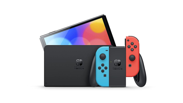 Nintendo Switch OLED-Modell Neonrot/blau